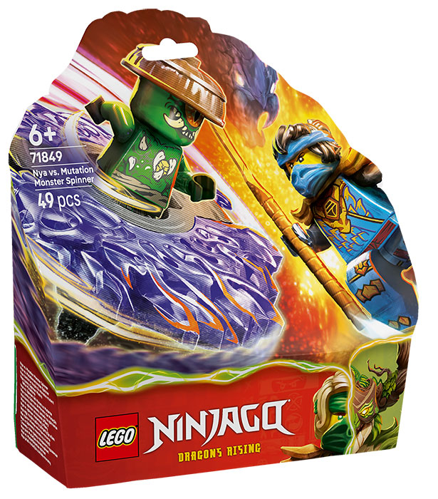 Ninjago Nya Contro Spinner Mostro della Mutazione 71849